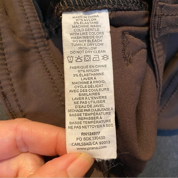 PRANA Men Brown Slim Fit Pants Size 34x32 - Picture 9 of 12